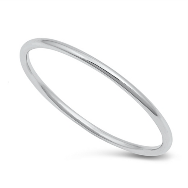 Silver Ring for Men and boys plain silver band – Zevrr